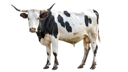 Nguni Cattle full body isolate on transparent background