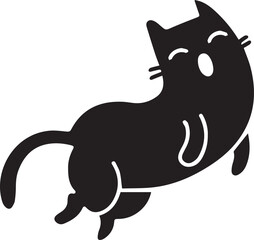 Cat icon symbol vector image illustration