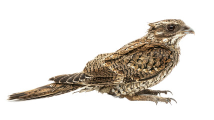 Fototapeta premium Nightjar full body isolate on transparent background