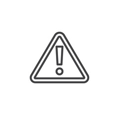 Hazard Warning line icon