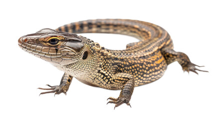 Naklejka premium Northern Alligator Lizard full body isolate on transparent background