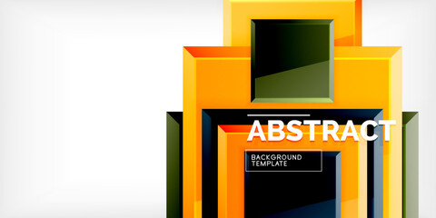 Shiny glossy metallic or plastic square design background. Vector Illustration For Wallpaper, Banner, Background, Card, Book Illustration, landing page