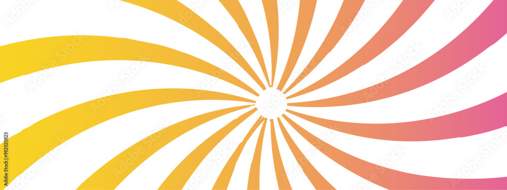 Poster abstract radial burst pattern in gold and white dynamic vector illustration featuring bold starburst