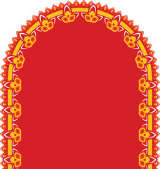 Hindu Festive Decorative Frame and Background, Indian Wedding Card Backgroun and frame