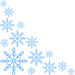 Winter Snowflakes Corner