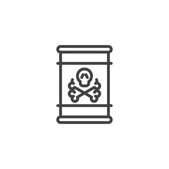 Hazardous Material line icon