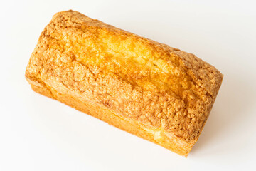 プレーンなパウンドケーキの写真