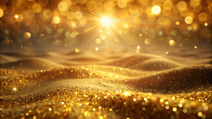 Abstract gold landscape with shimmering textures and warm hues , abstract, gold, landscape, background, shimmering, textures, warm