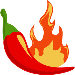 Spicy Chili with Flame