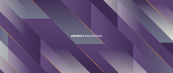 Obraz premium Abstract background with overlapping slash patterns. Subtle purple gradient. Perfect design for banner template, wallpaper, brochure, web banner. 