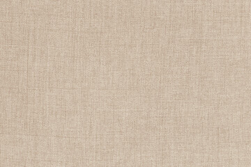 Brown linen fabric cloth texture for background, natural textile pattern.