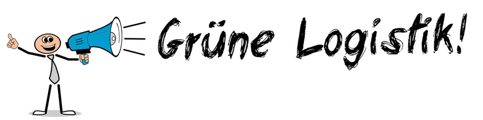 Obraz premium Grüne Logistik!