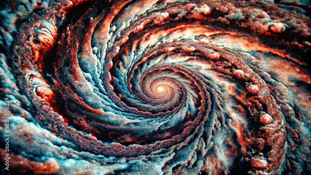 Poster The interplay of swirling designs and contrasting colors results in a compelling high-resolution visual experience.