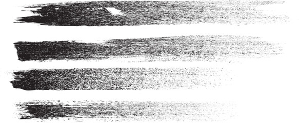 Brushes pack .Grunge Paint Roller set . Vector brush Stroke . Distressed banner . Black stripes with rough edges. paintbrush collection .Gradient brushes . Bulge lines . Distress textured strokes