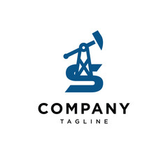Letter S Oil and Gas logo icon vector
