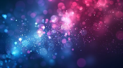 Colorful Bokeh Background with Sparkling Lights for Celebrations and Festivities