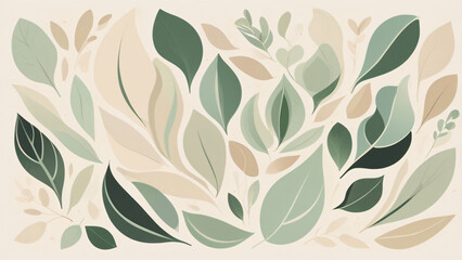 seamless pattern with leaves