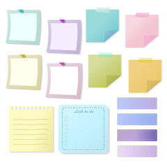 Colorful note paper and various decorations used in educational planning.