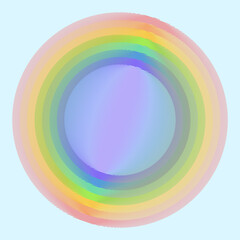 Obraz premium Rainbow colored circle scribble hand drawn illustration Master