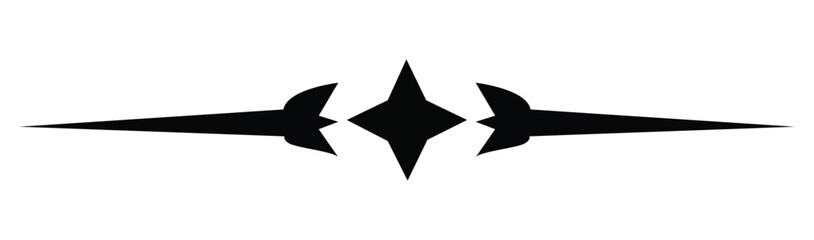 delimiter with sparkle star vector illustration 