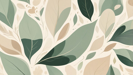 seamless pattern with leaves