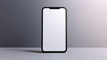 Blank smartphone screen, sleek design , Smartphone display