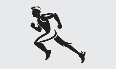 Black icon sports on white