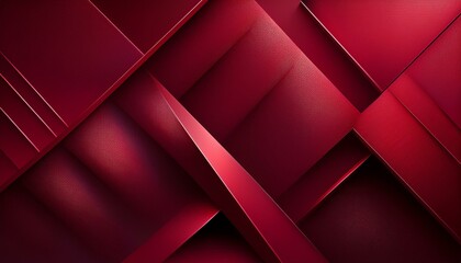 Abstract Maroon Geometric Background with Gradient Shades and Soft Light Reflections