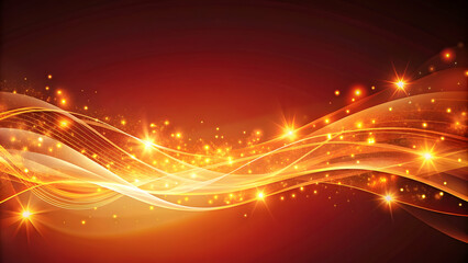 Obraz premium Abstract flame background with wavy patterns and sparkling accents, abstract, flame, background, wavy, patterns, sparkles