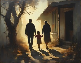 Fototapeta premium family moving