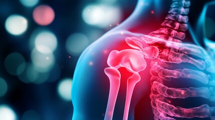 shoulder painful. healthcare and problem concept - unhappy