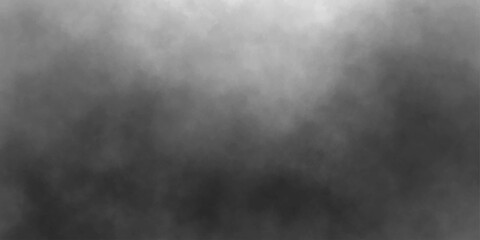 Black and white abstract smoke cloud vapor mist overlay isolated smoke powder dust explosion decorative vintage vector background.