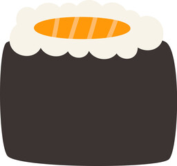 Sushi Kawaii Japanese Food With Salmon