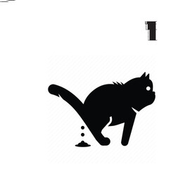 Cat icon symbol vector image illustration