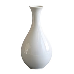 White vase isolated on transparent background