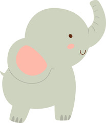 Childish Cute Elephant