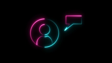 Women hand using smartphone mobile typing, chatting conversation in chat box icons.