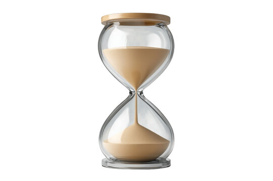 Hourglass on transparent background