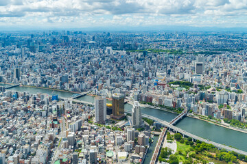Fototapeta premium 【都市風景】東京スカイツリーから東京眺望