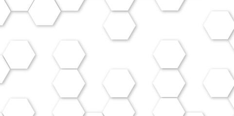 Naklejka premium Abstract Geometric Vector Design Featuring Hexagonal Shapes and Seamless Patterns for Modern Digital Technology Banners and Wallpapers.