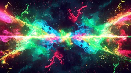 Obraz premium Dynamic Black Friday Discount Visual with Bursts of Light and Color