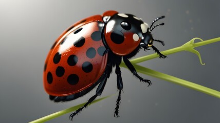 Fototapeta premium ladybird on a leaf