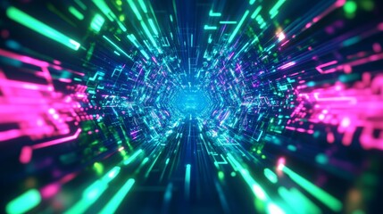 Exciting Cyber Monday Design with Bright Colors and Ample Blank Area