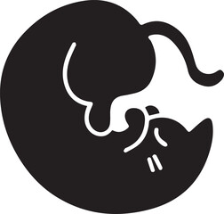 Cat icon symbol vector image illustration