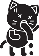 Cat icon symbol vector image illustration