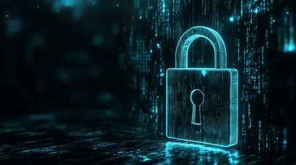 cybersecurity concept Global network security technology, business people protect personal information. Encryption with a padlock icon on the virtual interface.
