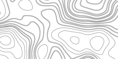 Abstract topographic map contour design with wavy texture and geometric patterns for hiking, camping, and adventure themed graphics background design.