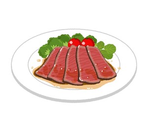 ローストビーフのイラスト