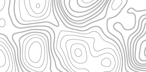 Fototapeta premium Abstract white topography geographic contour map background .topography white paper and black waves lines backdrop background .modern geographic contour map vector illustration .