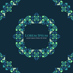 Oriental Turquoise Ornament for Islamic Theme